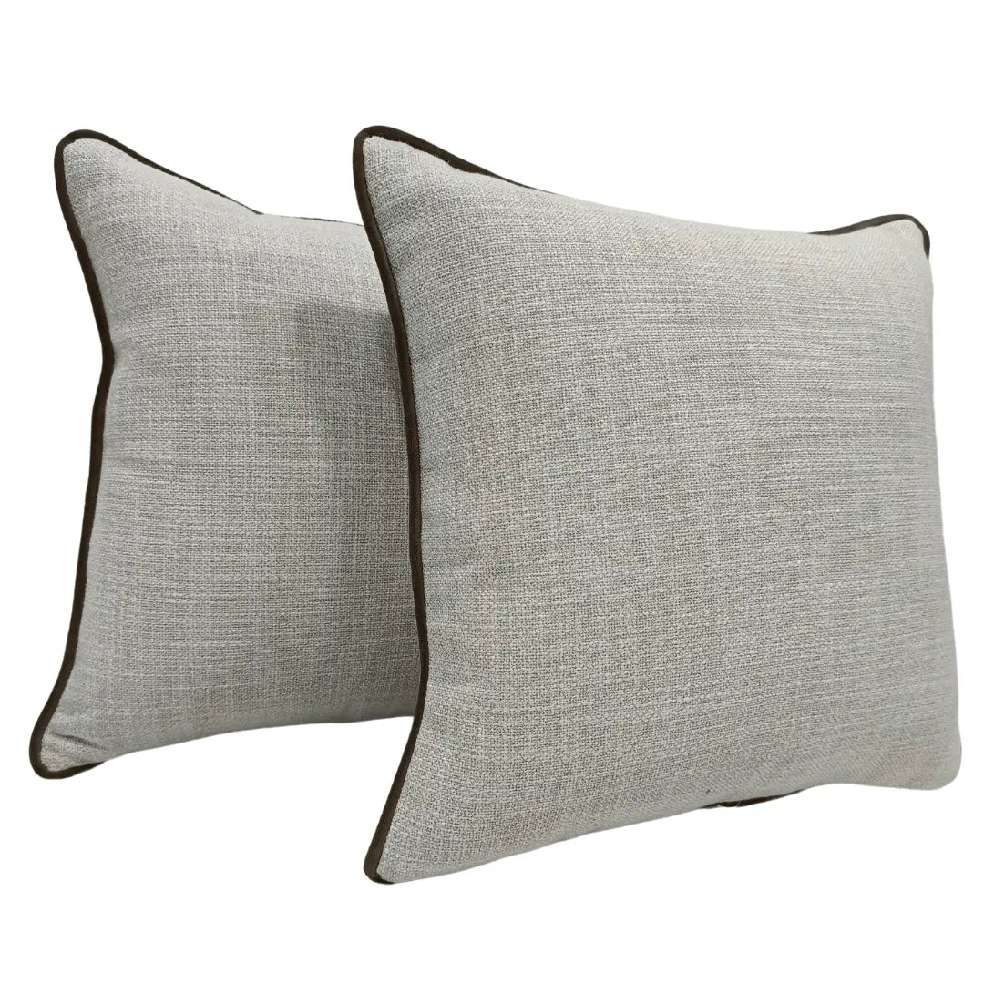 Neutral Beige Pillow Covers (16x16, Set of 2) | ZIPCushions