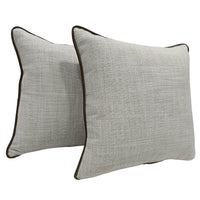 Neutral Beige Pillow Covers (16x16, Set of 2)