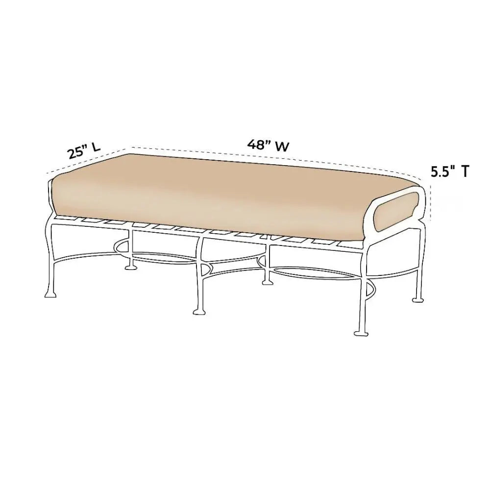 OW Lee Classico Large Ottoman Replacement Cushions |  ZIPCushions