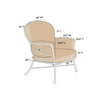 OW Lee Cambria Replacement Lounge Chair Cushions