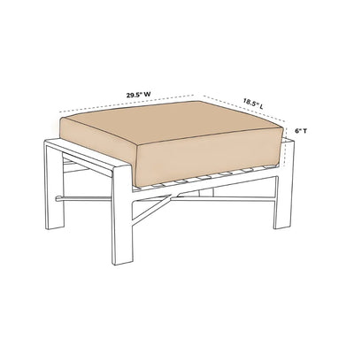 OW Lee Hyde Park Replacement Ottoman Cushion