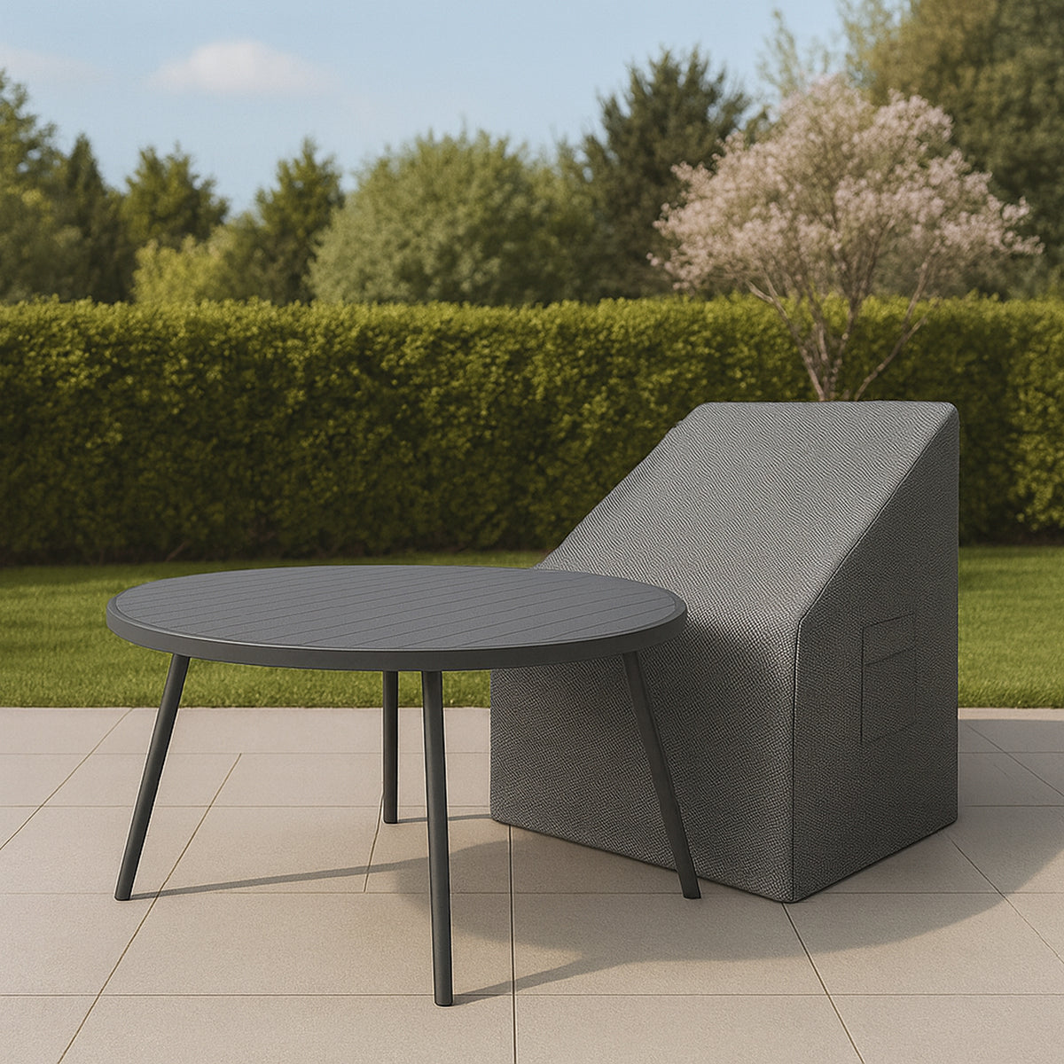 Custom Outdoor Dining Armchair Cover