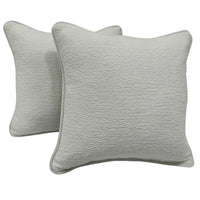Premium White Bouclé Pillow Covers (16x16, Set of 2)