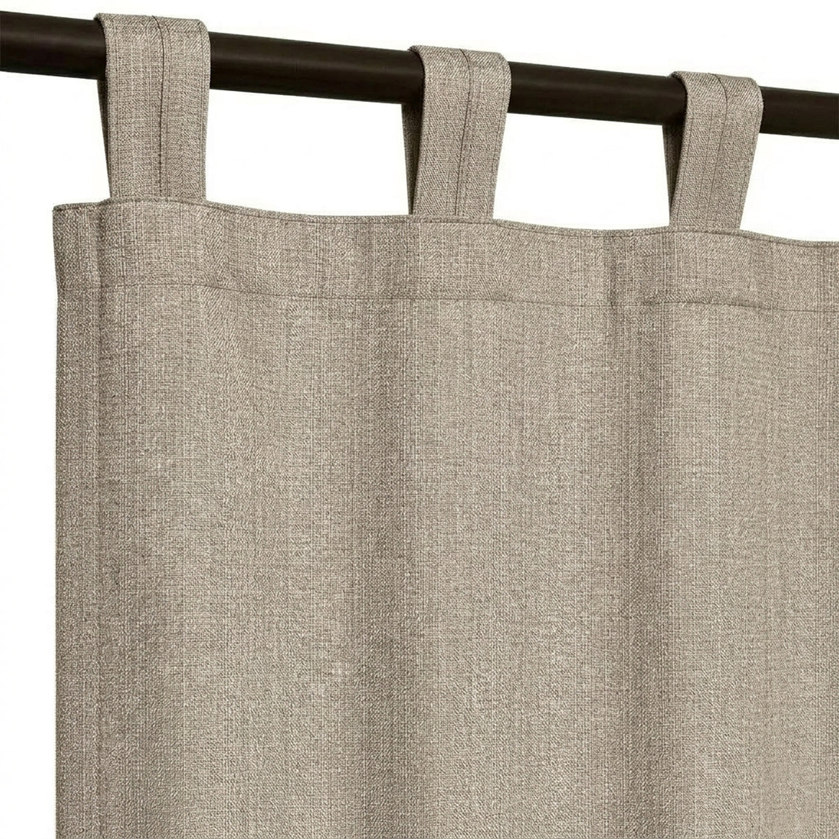 Smoke Heavyweight Woven Curtain - view 6