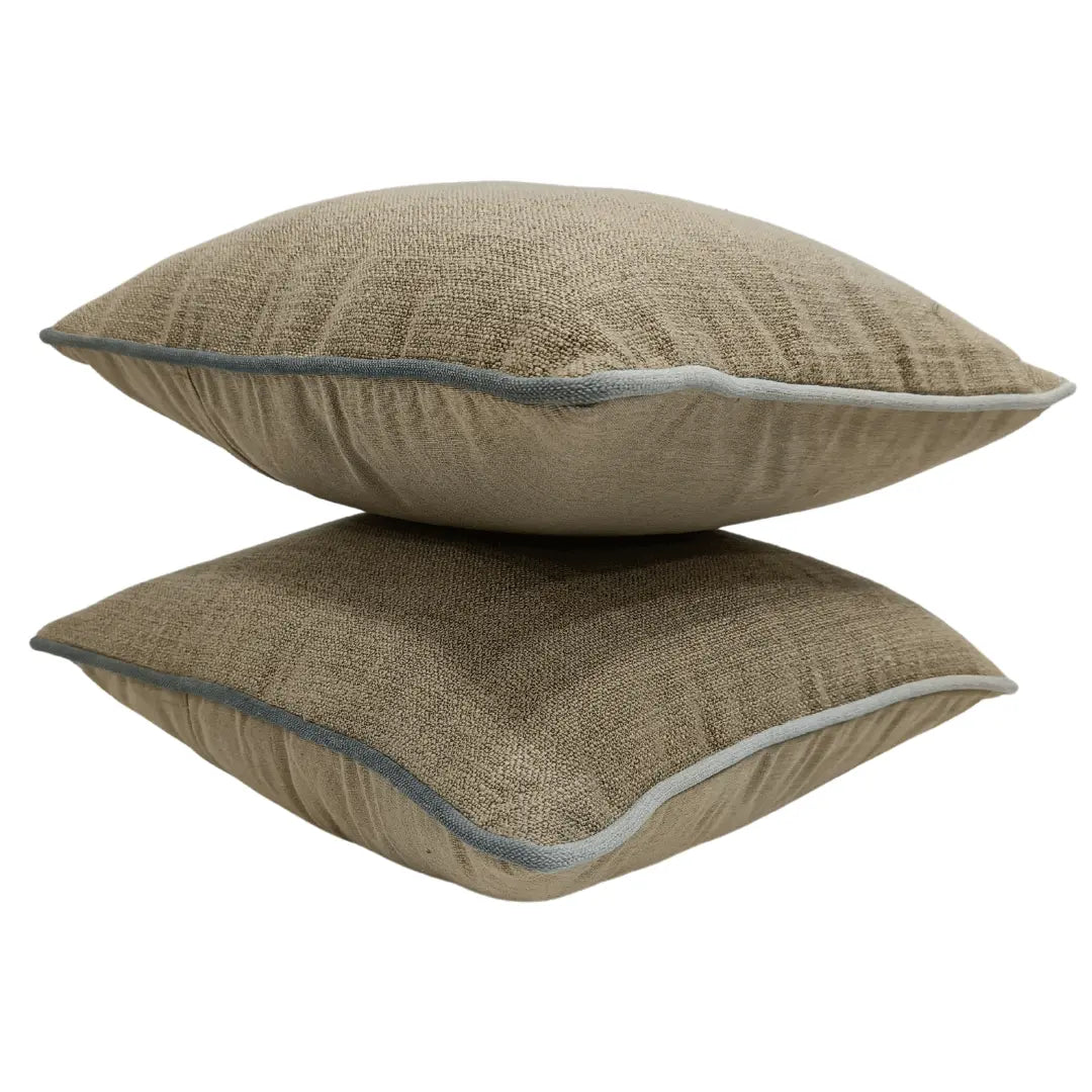 Woven Texture Pillow Covers (16x16, Set of 2) | ZIPCushions - view 2