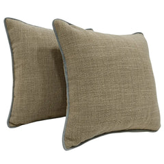 Woven Texture Pillow Covers (16x16, Set of 2)