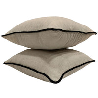 Herringbone Pattern Pillow Covers (16x16, Set of 2)