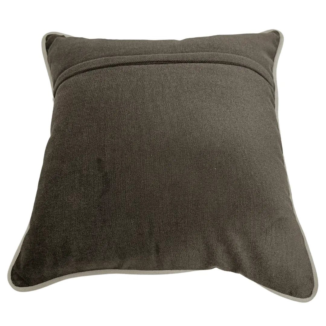 Yellow and Grey Dual Tone Pillow Covers (16x16, Set of 2) | ZIPCushions - view 3