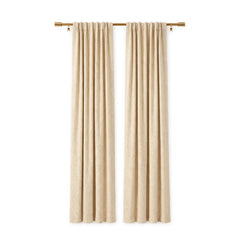 Custom Beige Arrow Textured Curtain