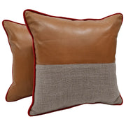 Luxe Two-Tone Pillow Covers (Set of 2, 16x16) | ZIPCushions