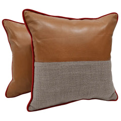 Luxe Two-Tone Pillow Covers (Set of 2, 16x16)