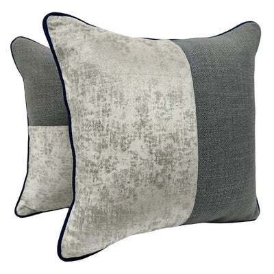 Elegant Patchwork Pillow Covers (Set of 2, 16x16)
