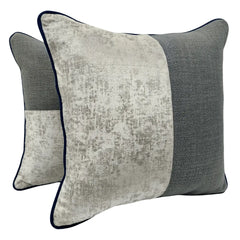 Elegant Patchwork Pillow Covers (Set of 2, 16x16)