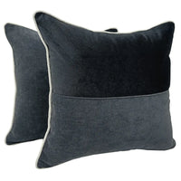 Luxe Velvet & Textured Patchwork Pillow Covers (Set of 2, 16×16)