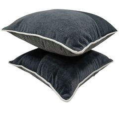 Luxe Velvet & Textured Patchwork Pillow Covers (Set of 2, 16×16)