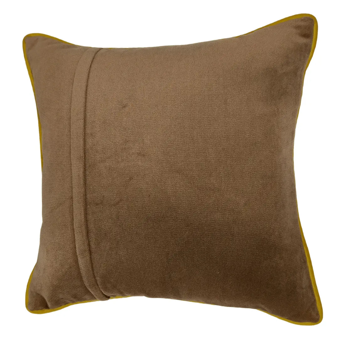 Rust Brown Velvet Pillow Covers (16x16, Set of 2) | ZIPCushions - view 3
