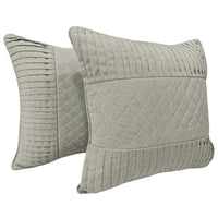 Sunbrella Quilted Pleated Pillow Covers (18x18, Set of 2)