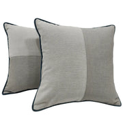 Elegant Light Gray Decorative Pillow Covers (16x16, Set of 2) | ZIPCushions