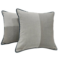 Elegant Light Gray Decorative Pillow Covers (16x16, Set of 2)