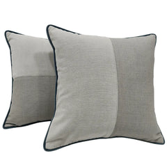Elegant Light Gray Decorative Pillow Covers (16x16, Set of 2)
