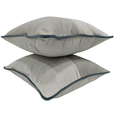 Elegant Light Gray Decorative Pillow Covers (16x16, Set of 2) - Alternate image