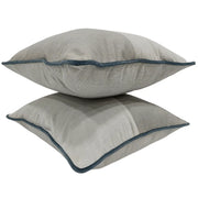 Elegant Light Gray Decorative Pillow Covers (16x16, Set of 2) | ZIPCushions