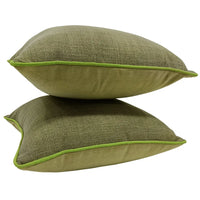 Timeless Green Accent Pillow Covers (Set of 2, 16x16) |  ZIPCushions