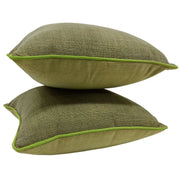 Timeless Green Accent Pillow Covers (Set of 2, 16x16) | ZIPCushions