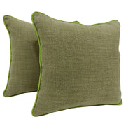 Timeless Green Accent Pillow Covers (Set of 2, 16x16) | ZIPCushions