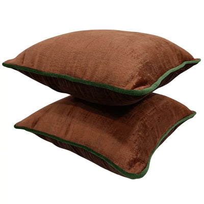 Luxurious Velvet Throw Pillow Covers (Set of 2, 16x16) - Alternate image