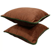 Luxurious Velvet Throw Pillow Covers (Set of 2, 16x16) | ZIPCushions
