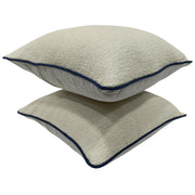 Cozy Ivory Bouclé Pillow Covers (Set of 2,16×16) | ZIPCushions