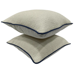 Cozy Ivory Bouclé Pillow Covers (Set of 2,16×16)