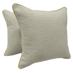 Soft Beige Bouclé Pillow Covers (Set of 2, 16x16)