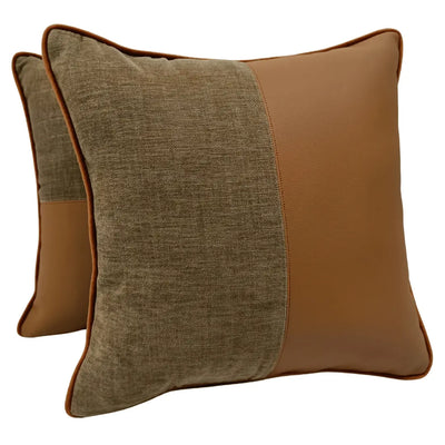 Modern Patchwork Pillow Covers (16x16, Set of 2)