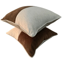 Patchwork Contrast Pillow Covers (16x16, Set of 2) |  ZIPCushions