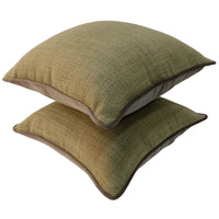 Elegant Textured Contrast Pillow Covers (16x16, Set of 2)