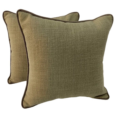 Elegant Textured Contrast Pillow Covers (16x16, Set of 2)