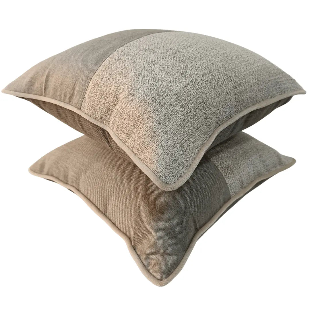 Elegant Two-Tone Textured Pillow Covers (Set of 2, 16×16) |  ZIPCushions