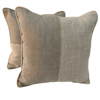 Elegant Two-Tone Textured Pillow Covers (Set of 2, 16×16) |  ZIPCushions
