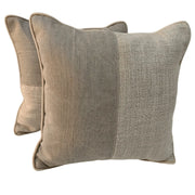 Elegant Two-Tone Textured Pillow Covers (Set of 2, 16×16) | ZIPCushions
