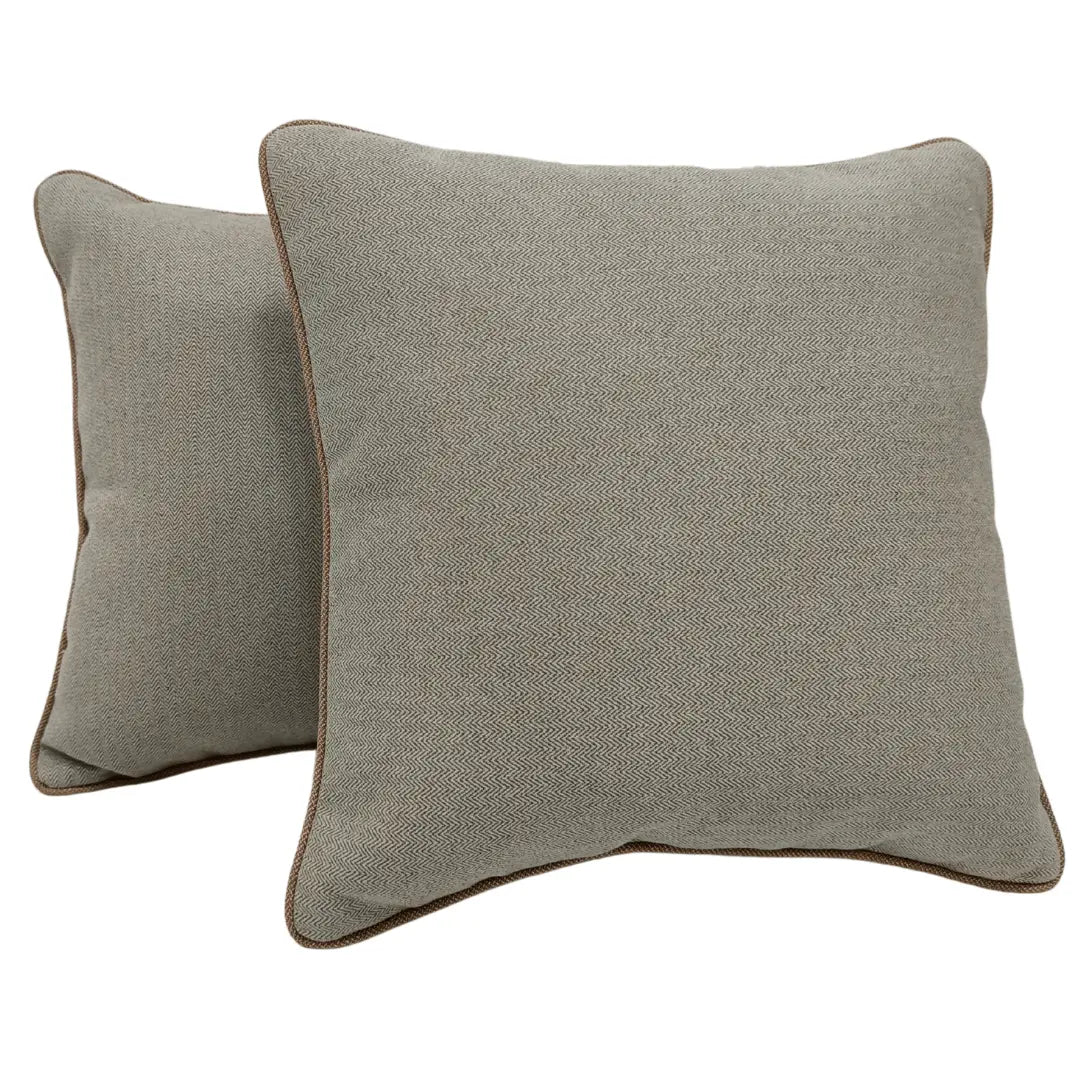 Elegant Textured Double Tone Pillow Covers (16x16, Set of 2) | ZIPCushions