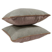 Elegant Textured Double Tone Pillow Covers (16x16, Set of 2) | ZIPCushions