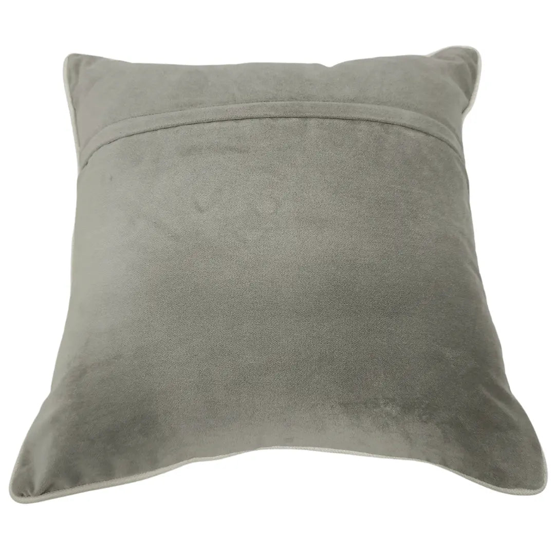 Soft Grey and Slate Dual-Tone Pillow Covers (16×16, Set of 2) | ZIPCushions