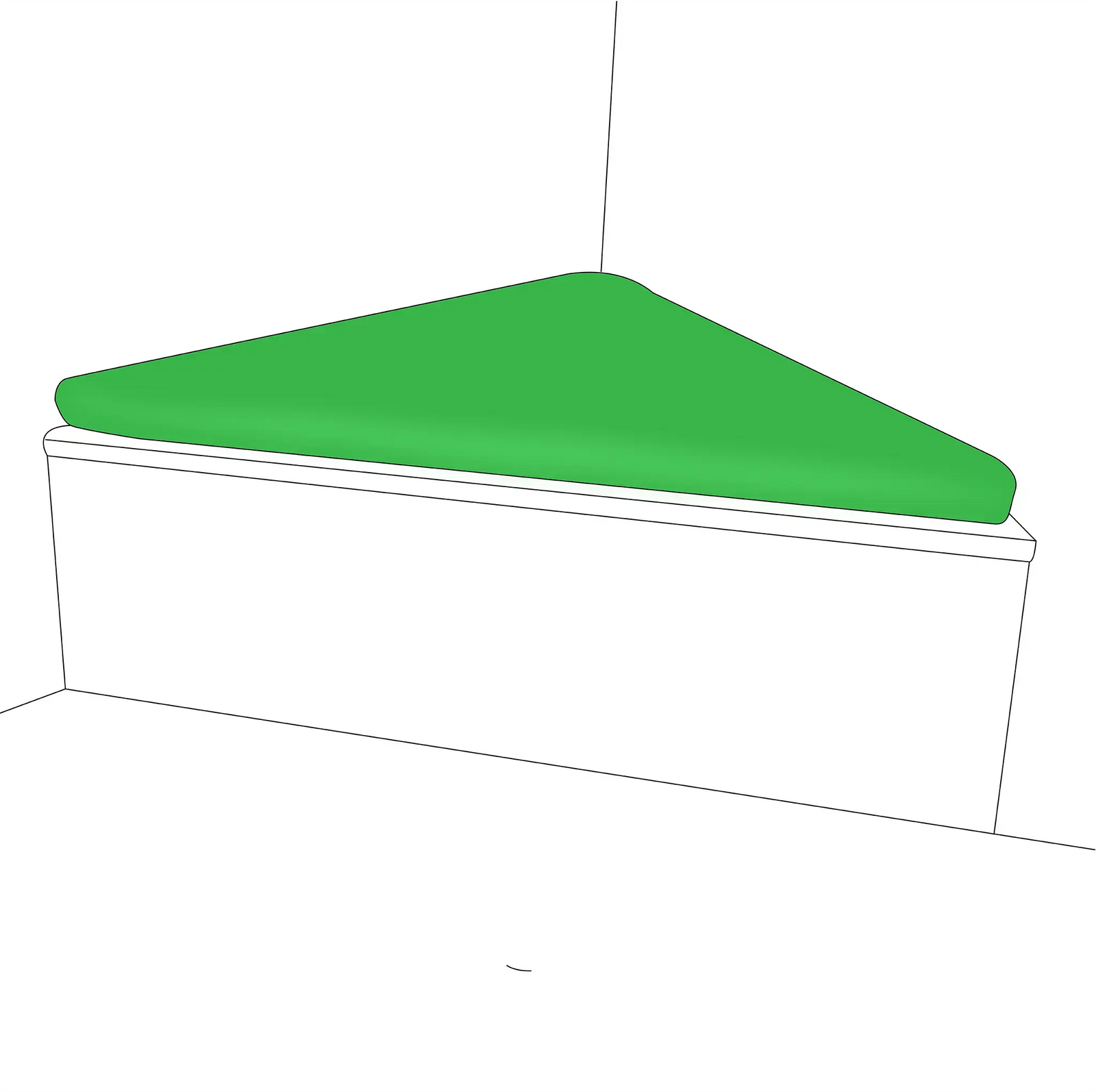 Triangle 90-degree Custom Cushions |  ZIPCushions