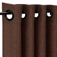 Sunbrella Canvas Mink Brown Curtain