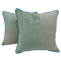 Sage Green and Beige Patchwork Pillow Covers (16×16, Set of 2) |  ZIPCushions