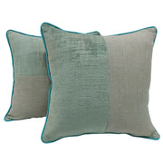 Sage Green and Beige Patchwork Pillow Covers (16×16, Set of 2) | ZIPCushions