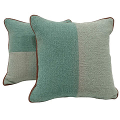 Sage Green and Beige Boucle Pillow Covers (18×18, Set of 2)