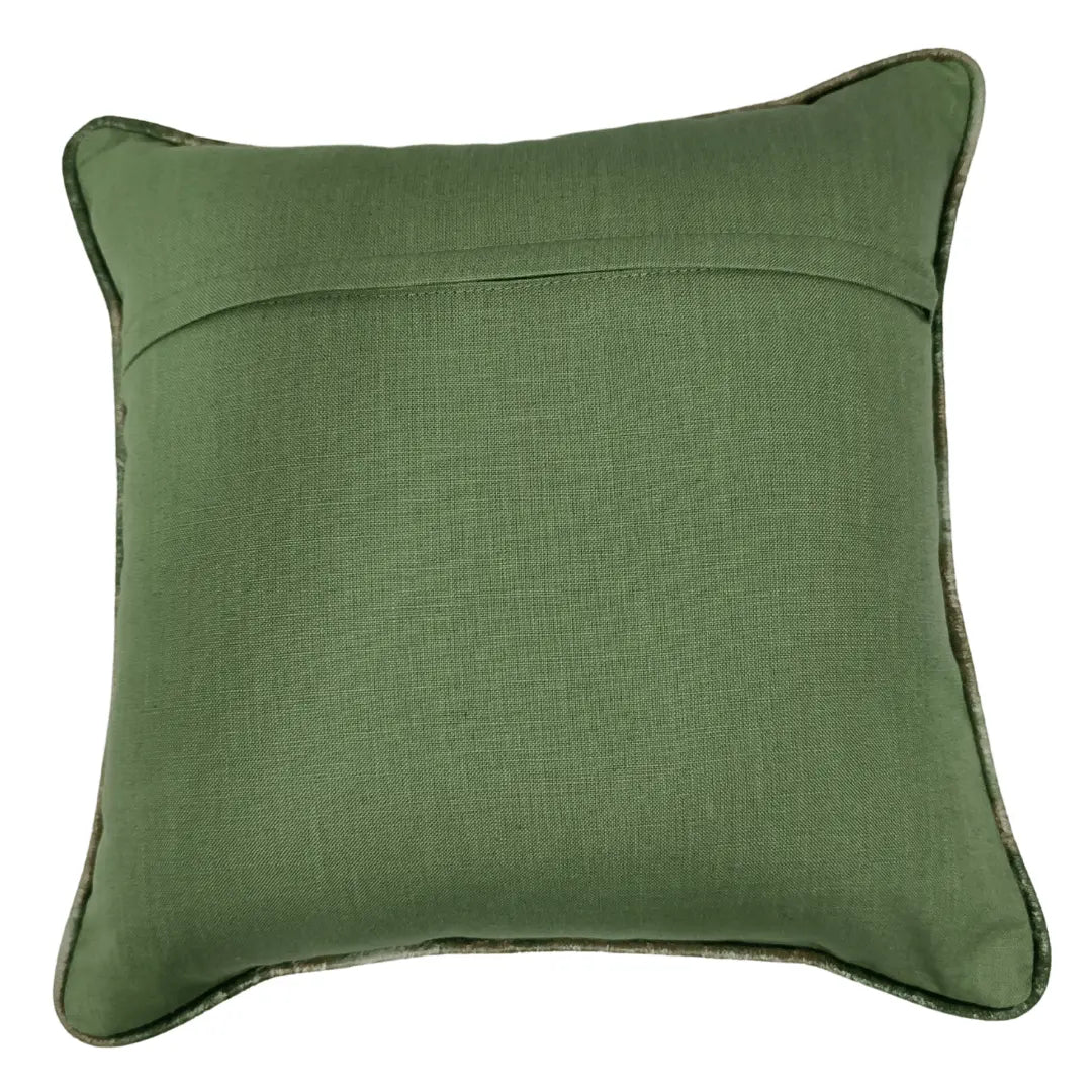 Olive Green Patchwork Pillow Covers (16×16, Set of 2) |  ZIPCushions